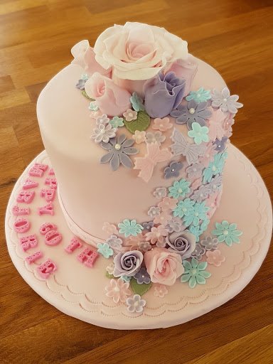 Pink Flower Cake